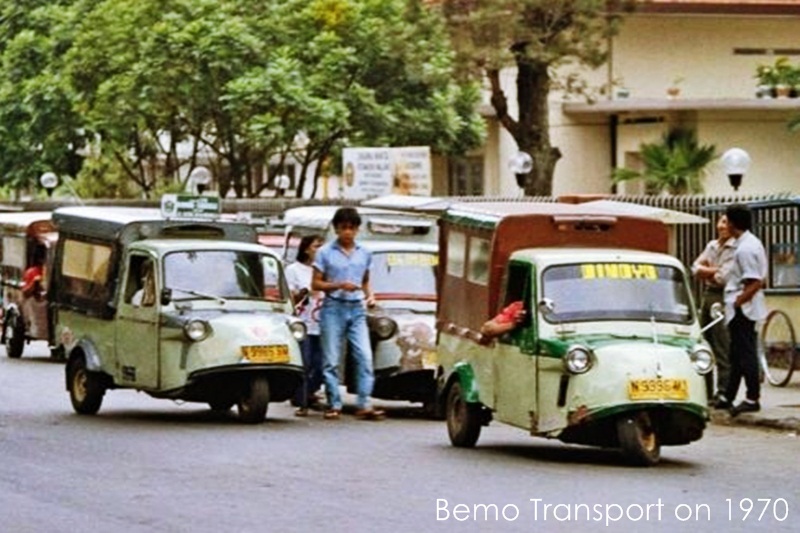 Bemo local transport on 1970