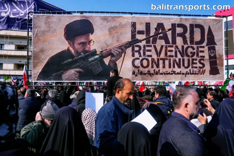 Guns on the television and in Iran’s streets as Trump renews war threats