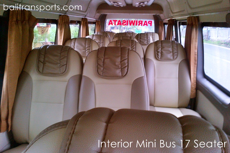 Mini Bus 17 Seater Interior Hire Bali
