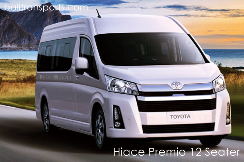 Toyota Hiace Premio 12 seats rental and Charter Bali